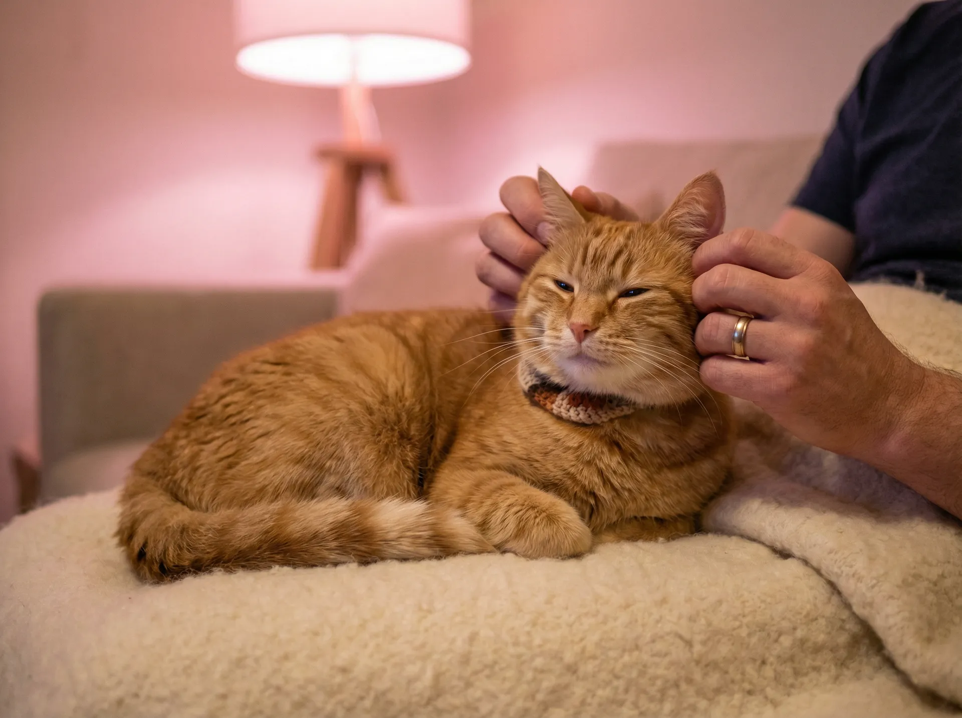 猫咪被温柔抚摸的幸福时刻 - 性奴隶公司